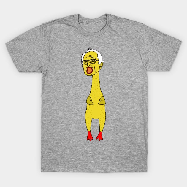 Rubber Chicken Bernie T-Shirt by The Angry Possum